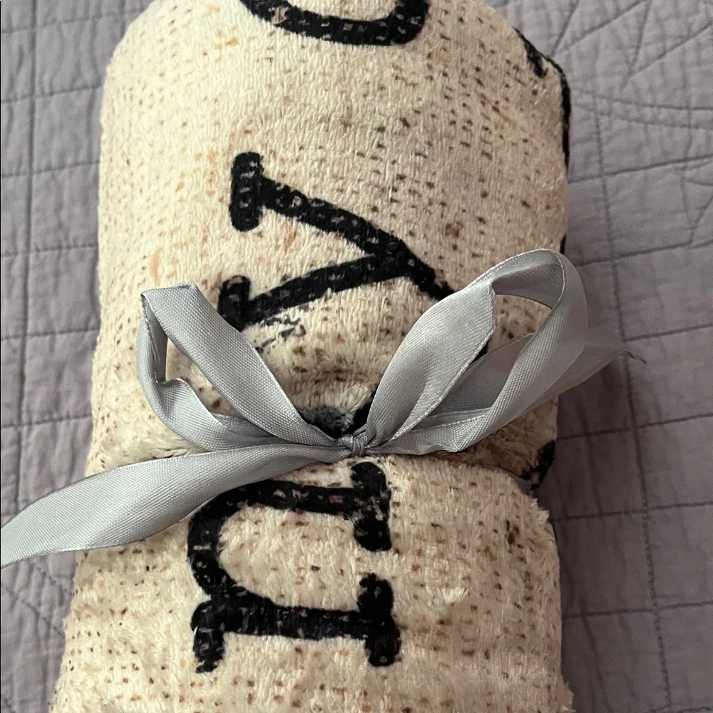 Never Used. Cozy Dog-Themed Throw Blanket